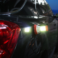 LED Combo Light | Attaching the magnets to your car is a super fast way to get attention.  