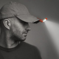 SwivelClip can clip onto your hat for hands-free lighting.